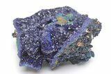 Sparkling Azurite and Malachite Crystal Association - China #217642-1